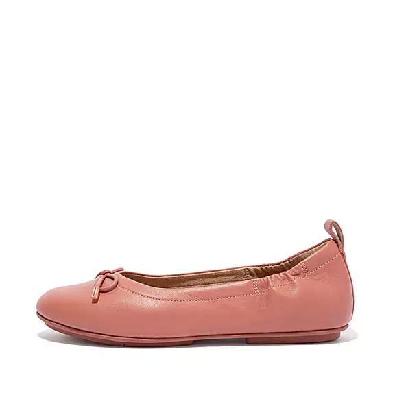 Ballerine FitFlop ALLEGRO Bow Metallic Cuir Rose | 88309335