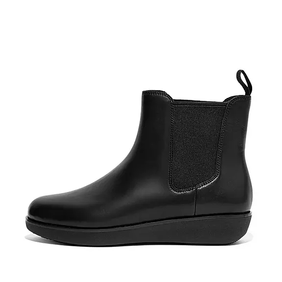 Bottines Chelsea FitFlop SUMI Imperméables Cuir Noir | 10879689