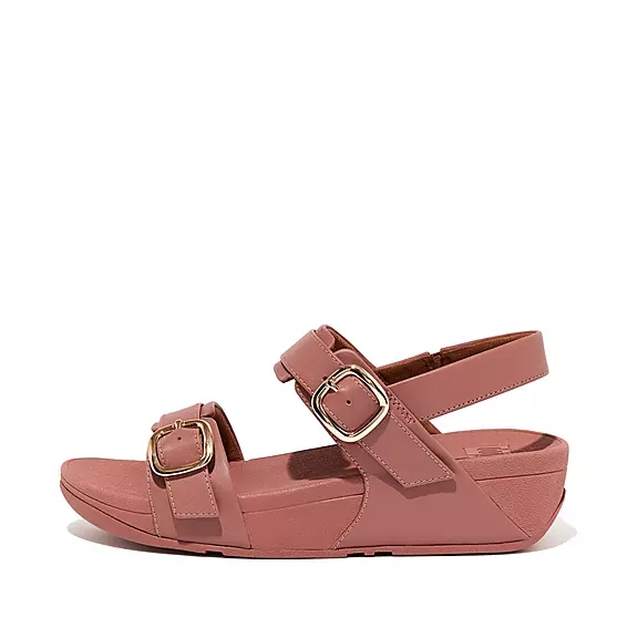 Sandales FitFlop LULU Adjustable Cuir Rose | 74477884