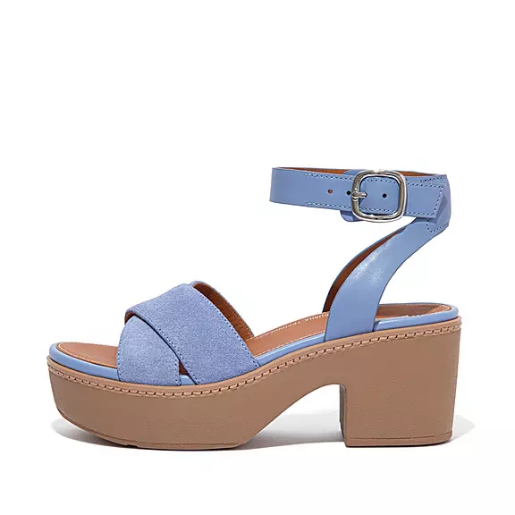 Sandales FitFlop PILAR Daim-Mix Lavande | 68728159