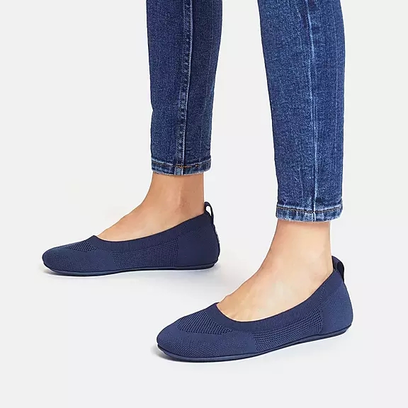 Ballerine FitFlop ALLEGRO E01 Multi-Knit Bleu Marine | 81358020