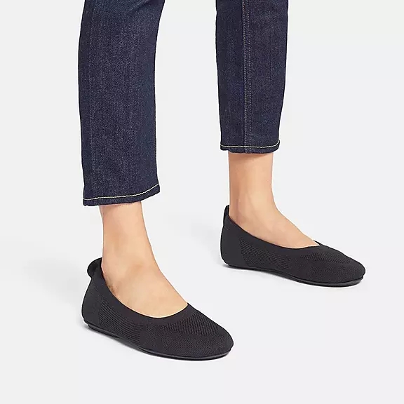 Ballerine FitFlop ALLEGRO E01 Multi-Knit Noir | 91164797