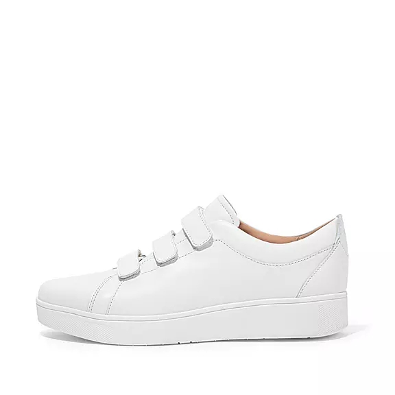 Baskets FitFlop RALLY Brides Cuir Blanche | 31257735