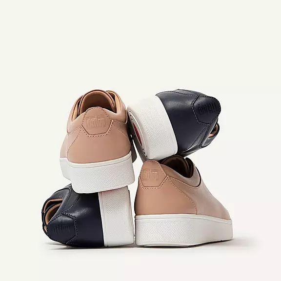 Baskets FitFlop RALLY Cuir Bleu Marine | 38933068