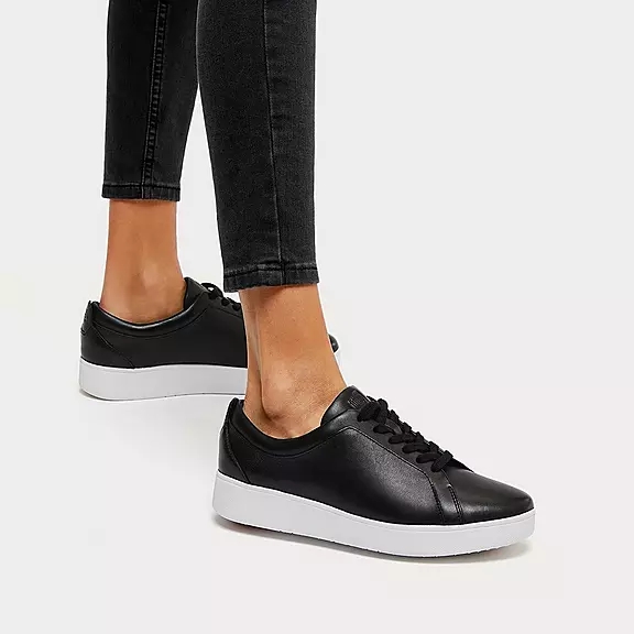 Baskets FitFlop RALLY Cuir Noir | 67157958