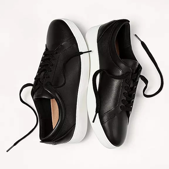 Baskets FitFlop RALLY Cuir Noir | 67157958