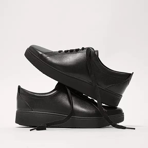Baskets FitFlop RALLY Cuir Noir | 97630386