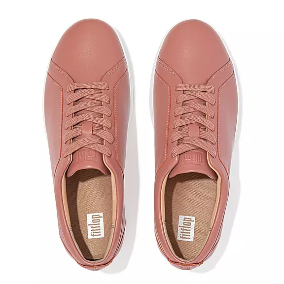 Baskets FitFlop RALLY Cuir Rose | 92622082