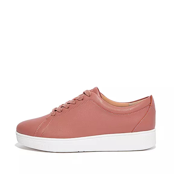 Baskets FitFlop RALLY Cuir Rose | 92622082