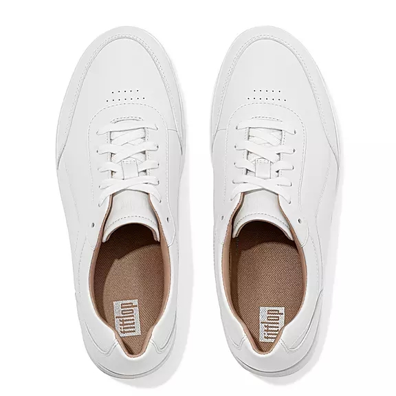 Baskets FitFlop RALLY X Cuir Blanche | 73331564