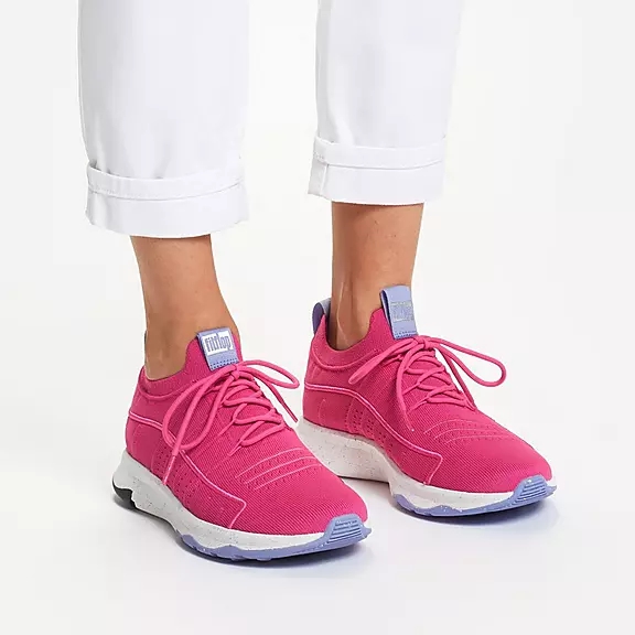 Baskets FitFlop VITAMIN FF E01 Knit Sports Rose | 17947522