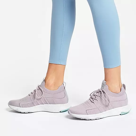 Baskets FitFlop VITAMIN FF E01 Knit Sports Violette Clair | 24768166