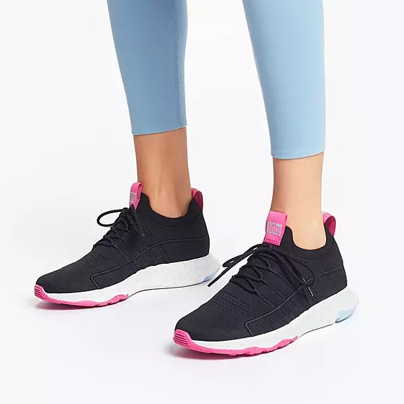 Baskets FitFlop VITAMIN FF E01 Knit Sports Noir | 73527778