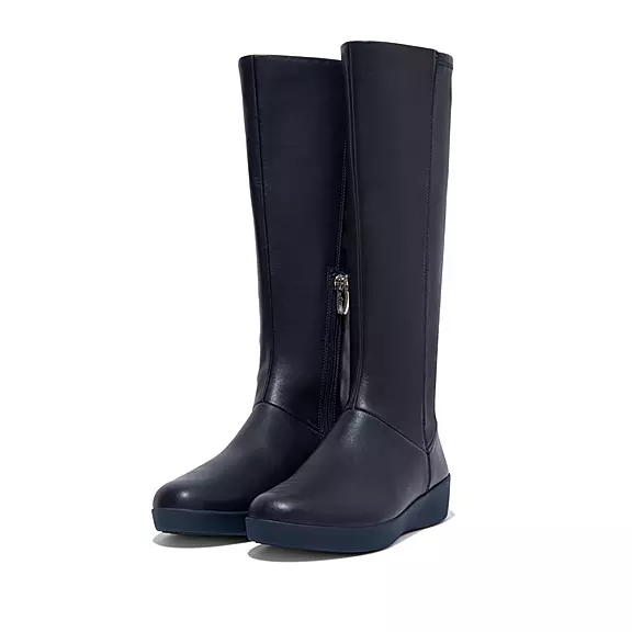 Bottes FitFlop SUMI Stretch Knee-High Bleu Marine | 29970422