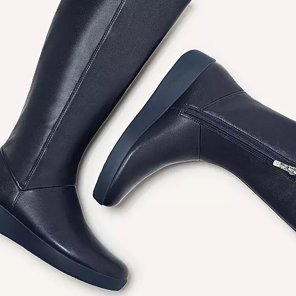 Bottes FitFlop SUMI Stretch Knee-High Bleu Marine | 29970422