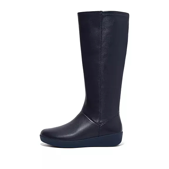 Bottes FitFlop SUMI Stretch Knee-High Bleu Marine | 29970422