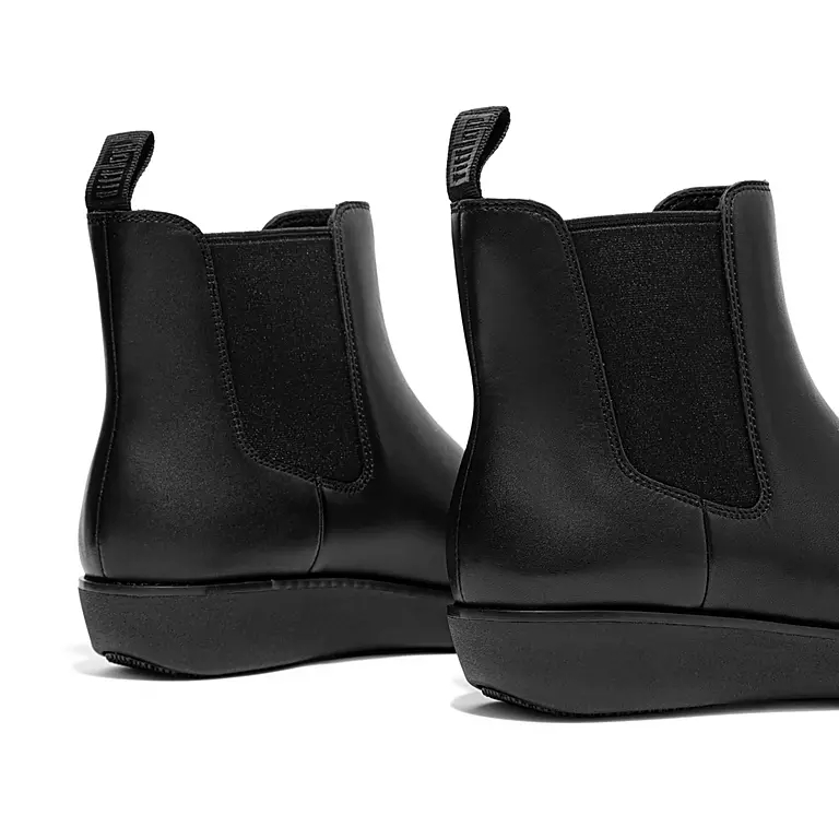 Bottines Chelsea FitFlop SUMI Imperméables Cuir Noir | 10879689