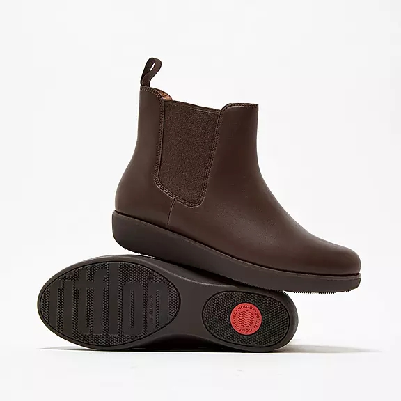Bottines Chelsea FitFlop SUMI Imperméables Cuir Marron | 41199321