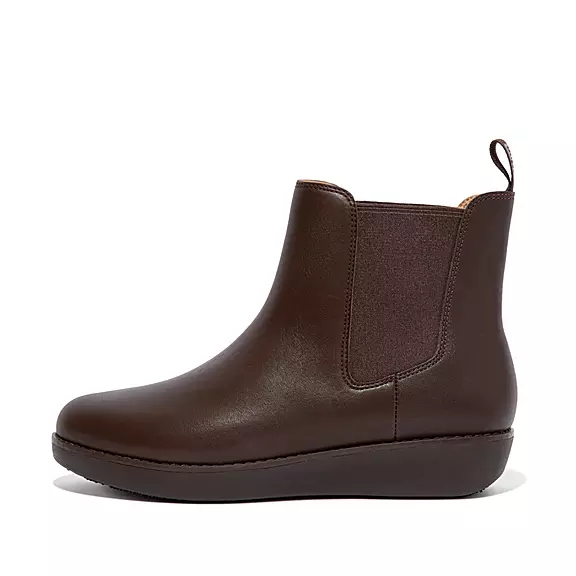 Bottines Chelsea FitFlop SUMI Imperméables Cuir Marron | 41199321