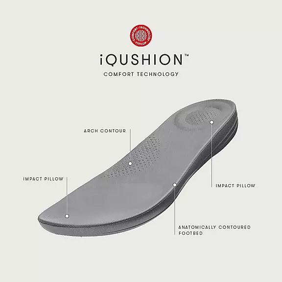Claquette FitFlop IQUSHION D'eau-Resistant Crystal Noir | 71140629