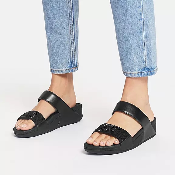 Claquette FitFlop LULU Crystal Noir | 18920368