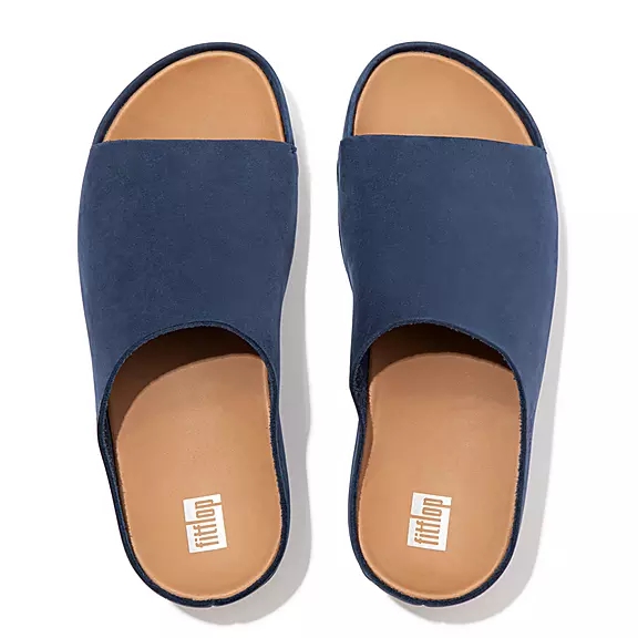 Claquette FitFlop SHUV Nubuck Bleu Marine | 40402349