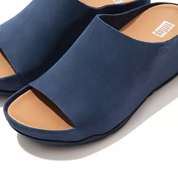 Claquette FitFlop SHUV Nubuck Bleu Marine | 40402349