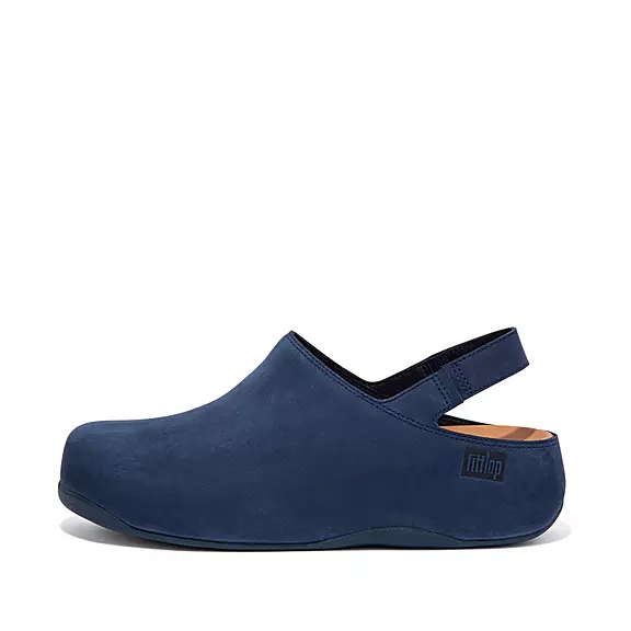 Sabots FitFlop SHUV Nubuck Back-Brides Bleu Marine | 92112282