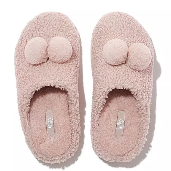 Sabots FitFlop SHUV Pom-Pom Shearling Rose | 30175954