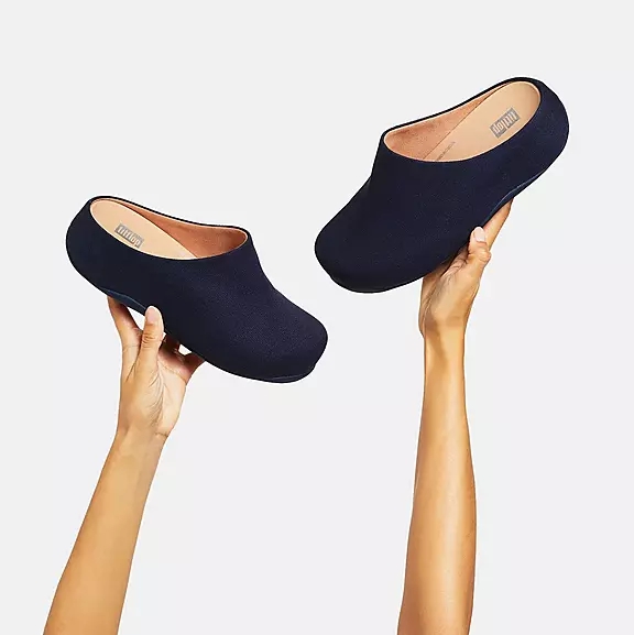 Sabots FitFlop SHUV Toile Bleu Marine | 92388859