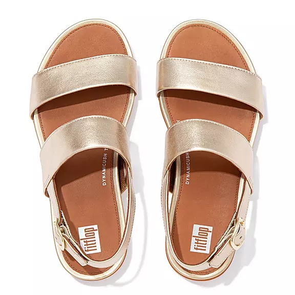 Sandales FitFlop GRACIE Cuir Doré | 62210103