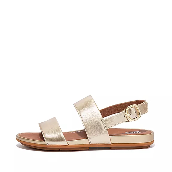 Sandales FitFlop GRACIE Cuir Doré | 62210103
