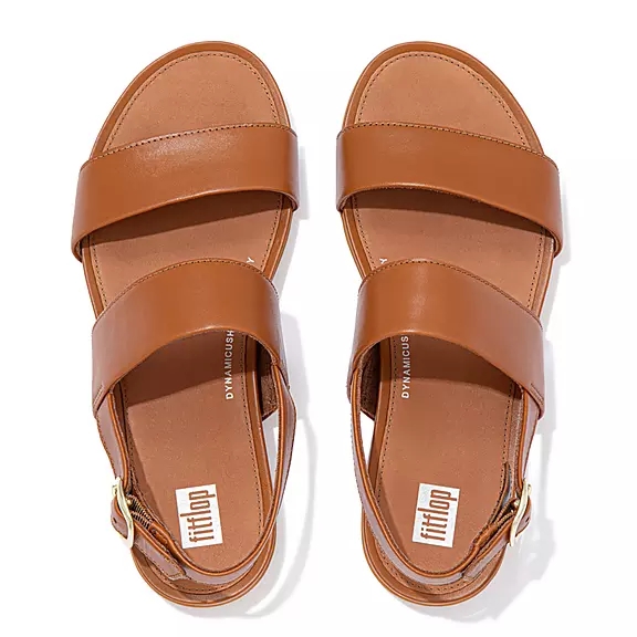 Sandales FitFlop GRACIE Cuir Marron Clair | 32665426
