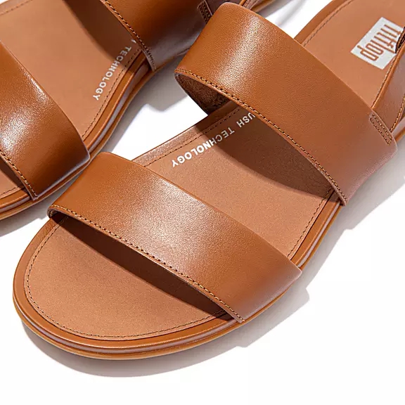 Sandales FitFlop GRACIE Cuir Marron Clair | 32665426