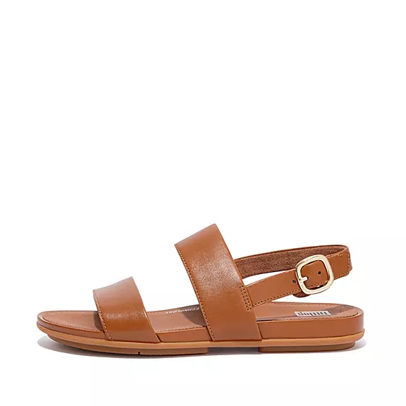 Sandales FitFlop GRACIE Cuir Marron Clair | 32665426