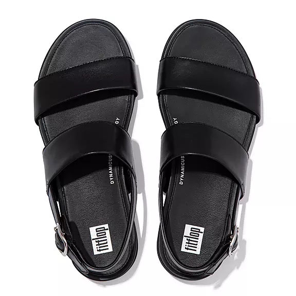 Sandales FitFlop GRACIE Cuir Noir | 11436366