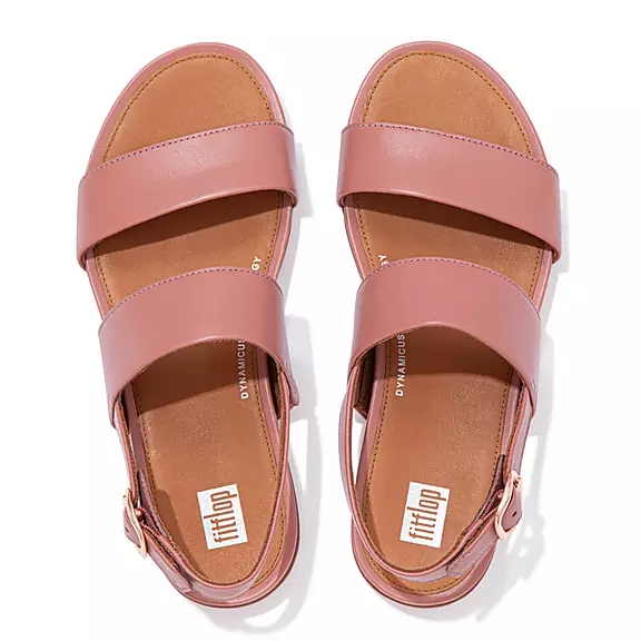 Sandales FitFlop GRACIE Cuir Rose | 24747152