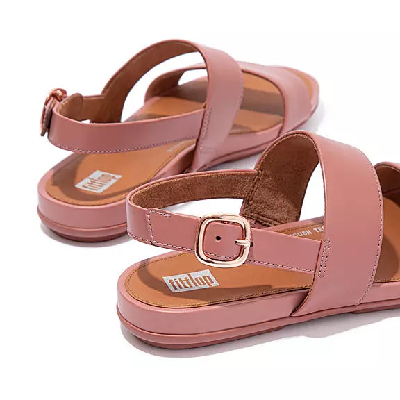Sandales FitFlop GRACIE Cuir Rose | 24747152