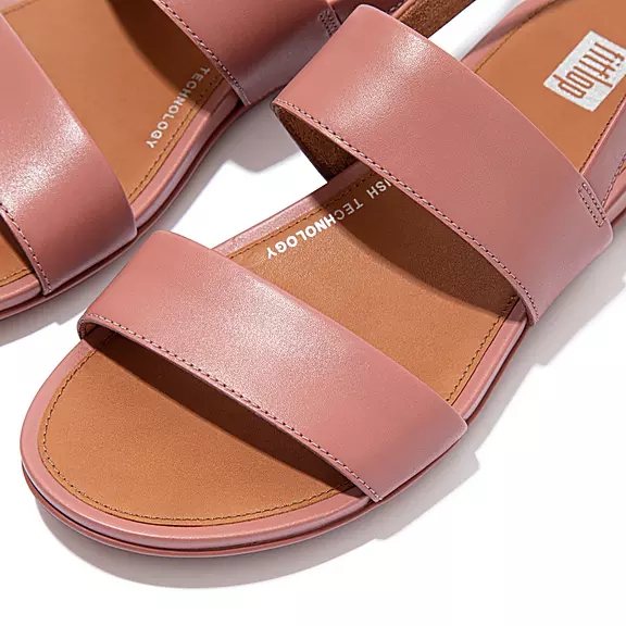 Sandales FitFlop GRACIE Cuir Rose | 24747152