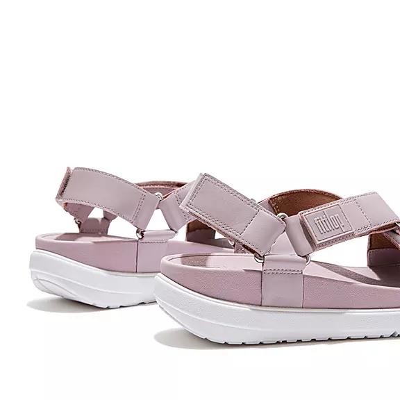 Sandales FitFlop LOOSH Cuir Cross-Brides Violette Clair | 85960250