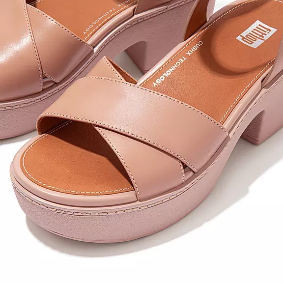 Sandales FitFlop PILAR Cuir Beige | 67970319