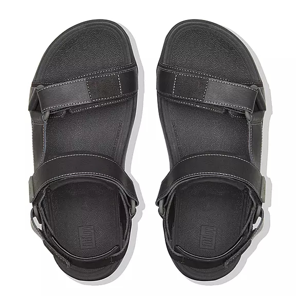 Sandales FitFlop RYKER Mens Noir | 44618329