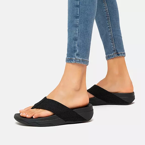 Sandales Toe-Post FitFlop SURFA Noir | 12532419
