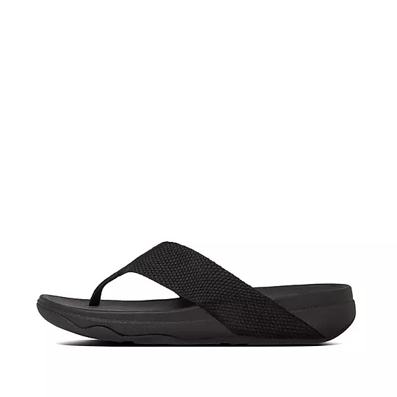 Sandales Toe-Post FitFlop SURFA Noir | 12532419