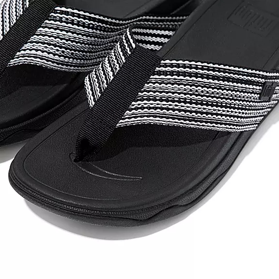 Sandales Toe-Post FitFlop SURFA Noir | 19961636
