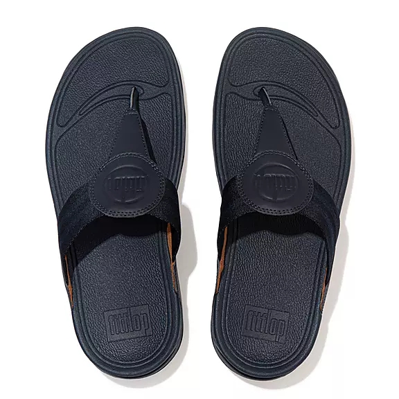 Sandales Toe-Post FitFlop WALKSTAR Webbing Bleu Marine | 67124368
