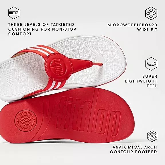 Sandales Toe-Post FitFlop WALKSTAR Webbing Bleu Marine | 67124368