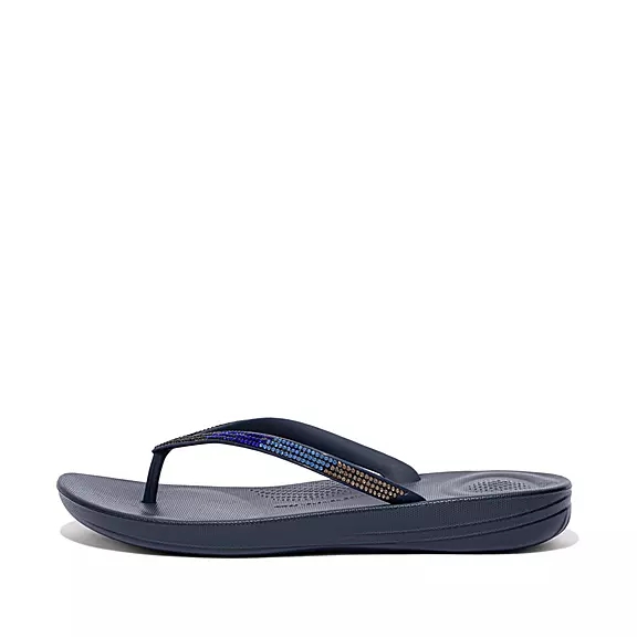 Tong FitFlop IQUSHION Ombré Sparkle Bleu Marine | 15411473