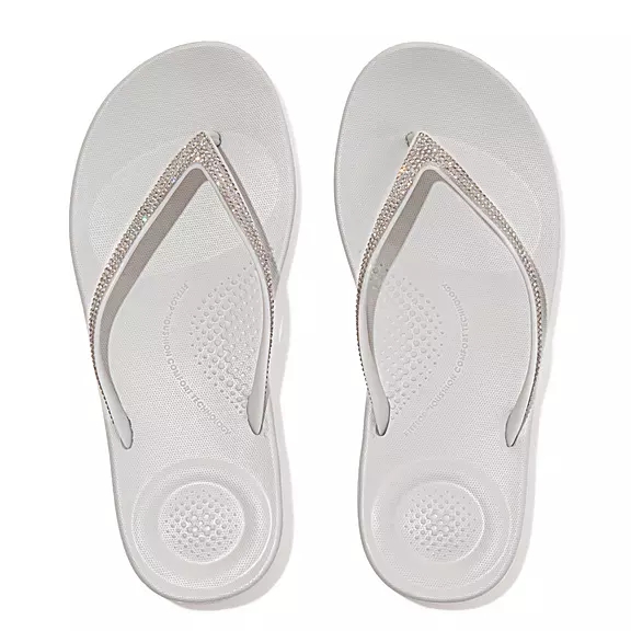 Tong FitFlop IQUSHION Sparkle Ergonomic Grise | 66070635